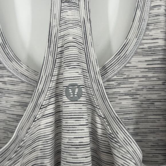 Lululemon Tank Top Women 8 Cool Racerback II Nulu Wee Are From Space Gray - Picture 4 of 5